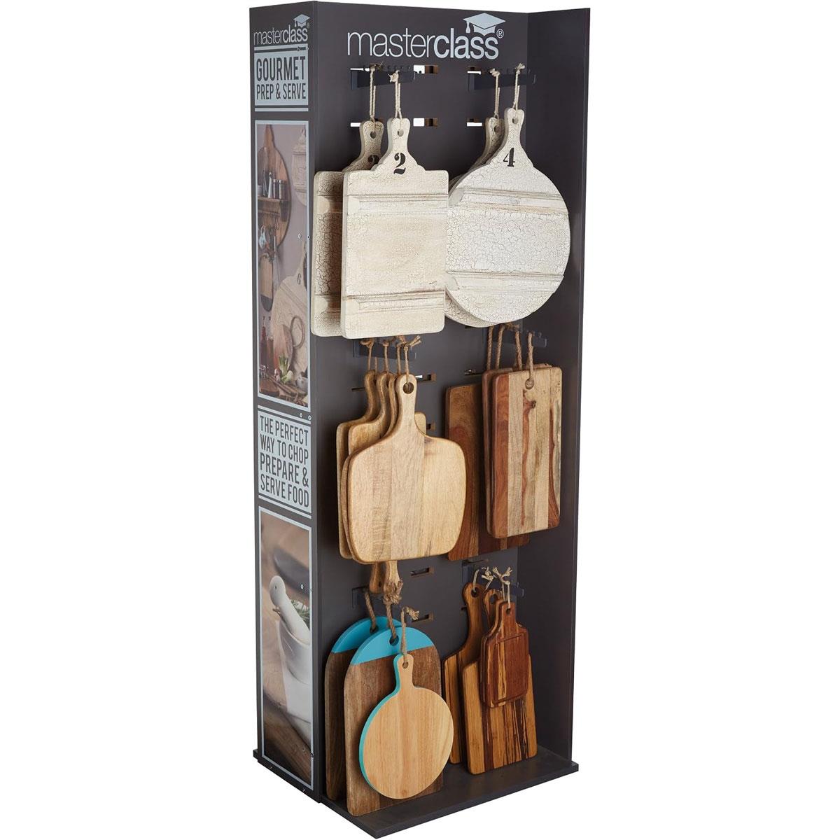 KitchenCraft MasterClass Acacia Wood Serving Paddle Board for Antipasti Cheese & Bread Brown 60 x 17.5 cm - Image 4
