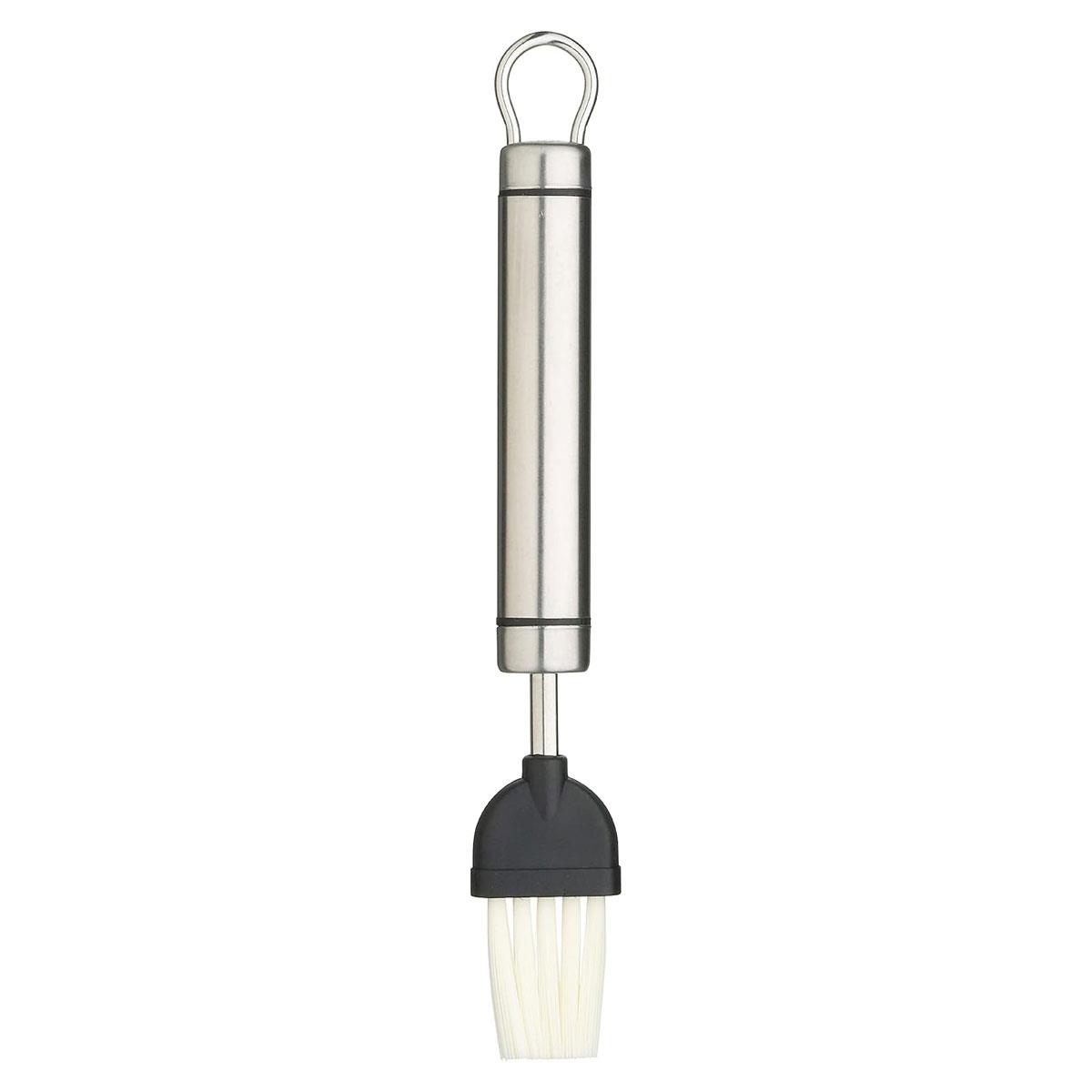 KitchenCraft Professional Nylon Pastry Brush Stainless Steel Handle 19.5cm Silver Dishwasher Safe