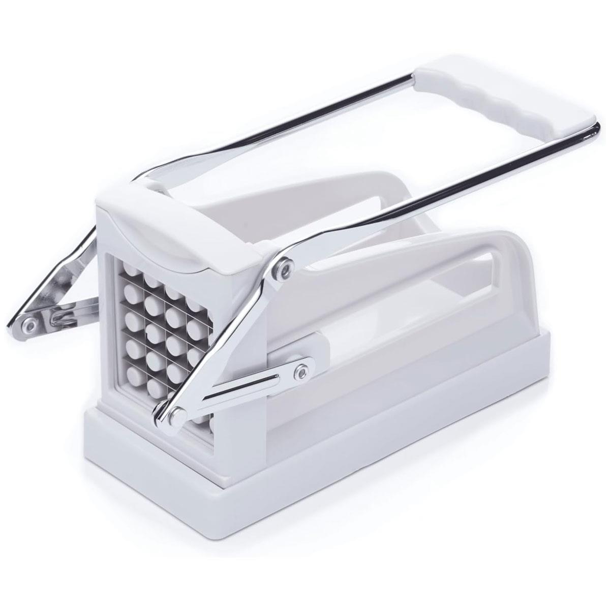KitchenCraft Potato Chipper Professional Chip Cutter Stainless Steel Blades White 2 Blades