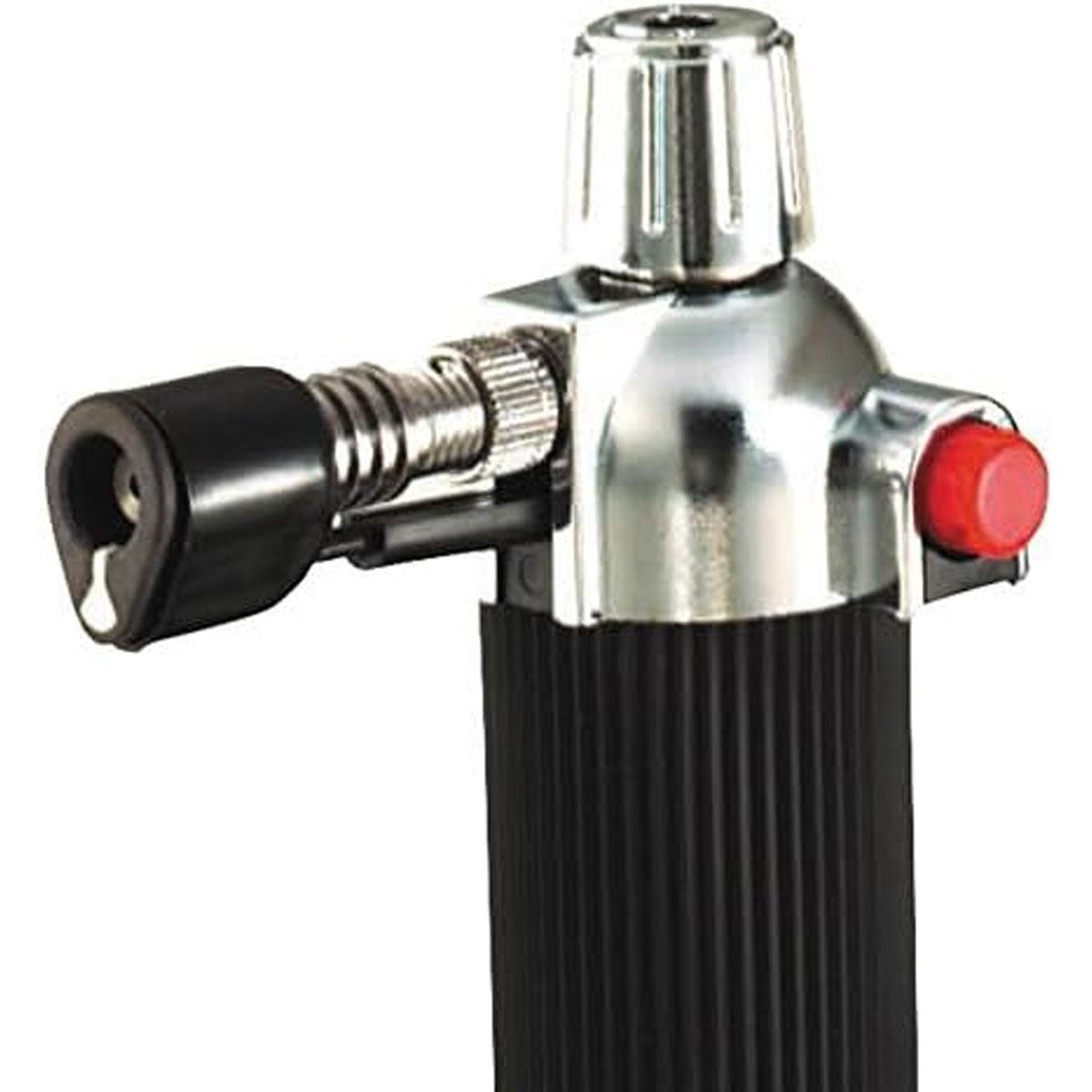 KitchenCraft Refillable Cook's Blow Torch Adjustable Flame Black & Silver 16.5 cm - Image 3