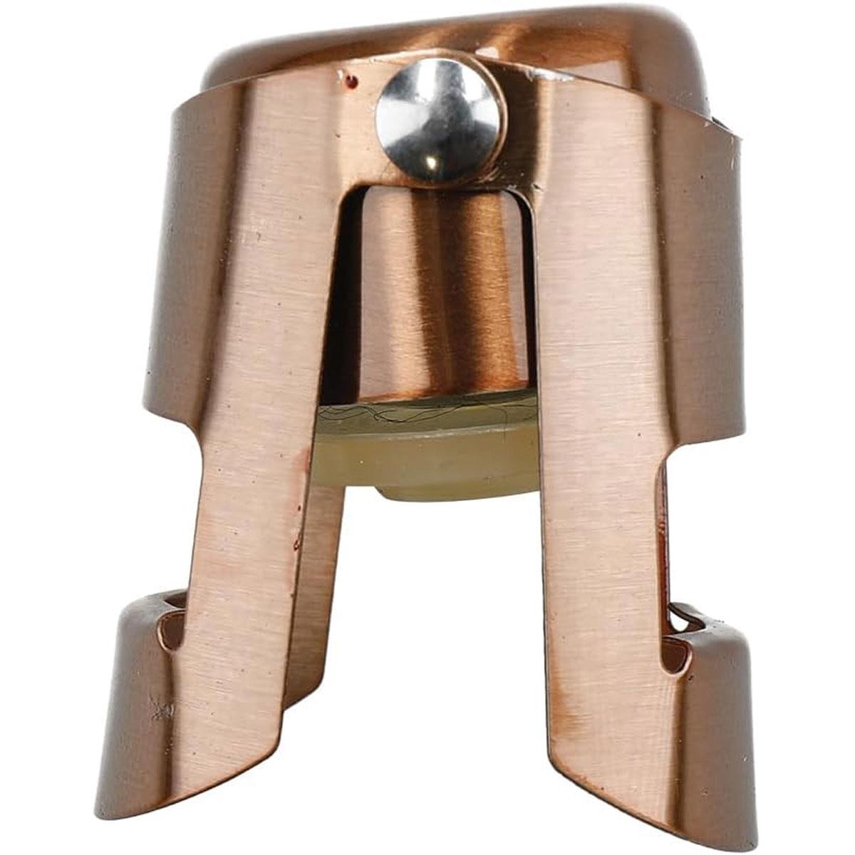 KitchenCraft BarCraft Champagne Stopper Luxe Lounge Copper Effect Stainless Steel Sparkling Wine Bottle Stopper - Image 8