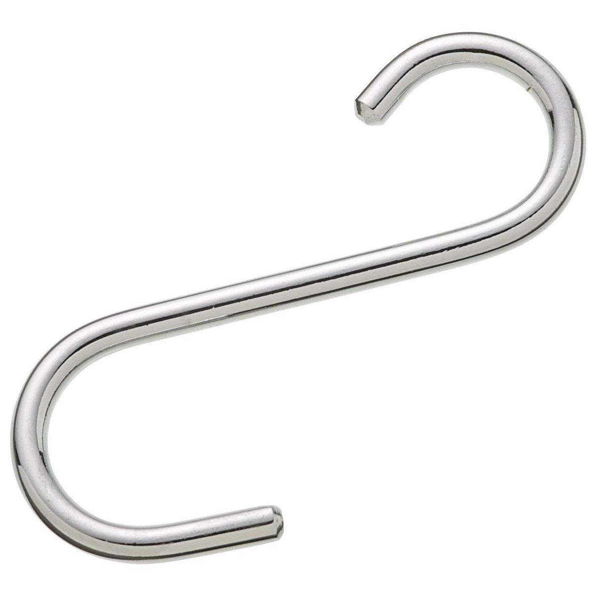 KitchenCraft S Hooks Chrome Plated Steel 80 mm Silver Pack of 5 - Image 2