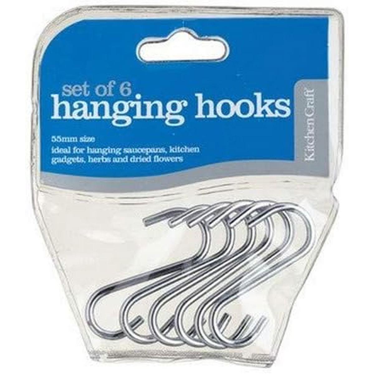 KitchenCraft S Hooks Chrome Plated Steel 80 mm Silver Pack of 5 - Image 4