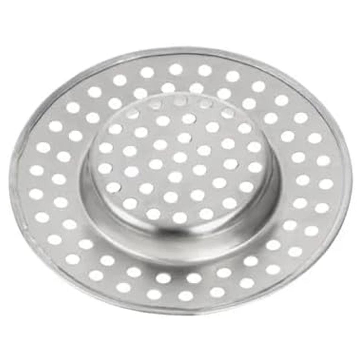 KitchenCraft Stainless Steel Sink Strainer Plug 7.5 cm (3") Brushed Silver Rust Resistant Dishwasher Safe - Image 2
