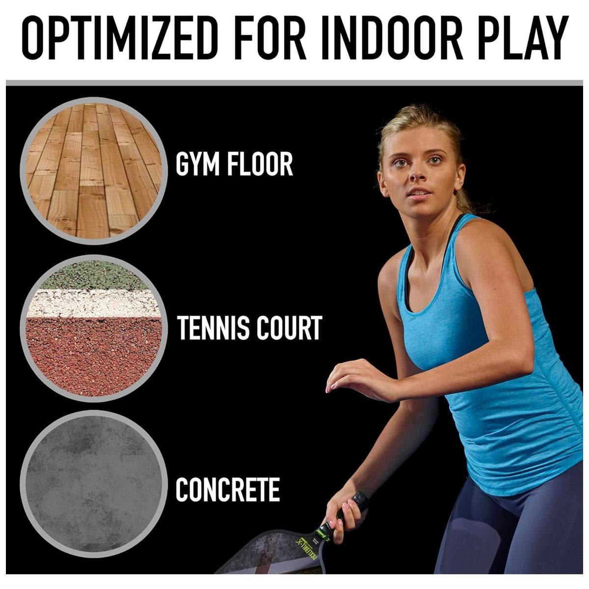 Franklin Sports X-26 Indoor Pickleballs EVA 74mm 26g with 26 Beveled Holes Orange 12 Pack - Image 5