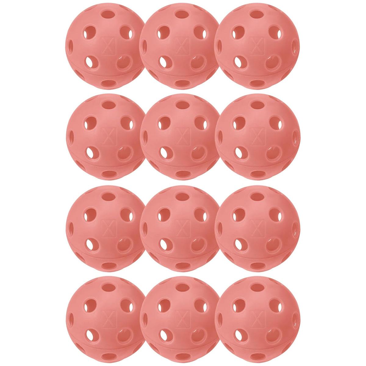 Franklin Sports X-26 Indoor Pickleballs EVA 74mm 26g with 26 Beveled Holes Orange 12 Pack - Image 9