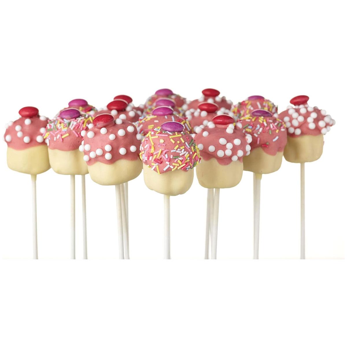 KitchenCraft Sweetly Does It Cake Pop Sticks Food-Safe Paper White 10 cm Pack of 50 - Image 4