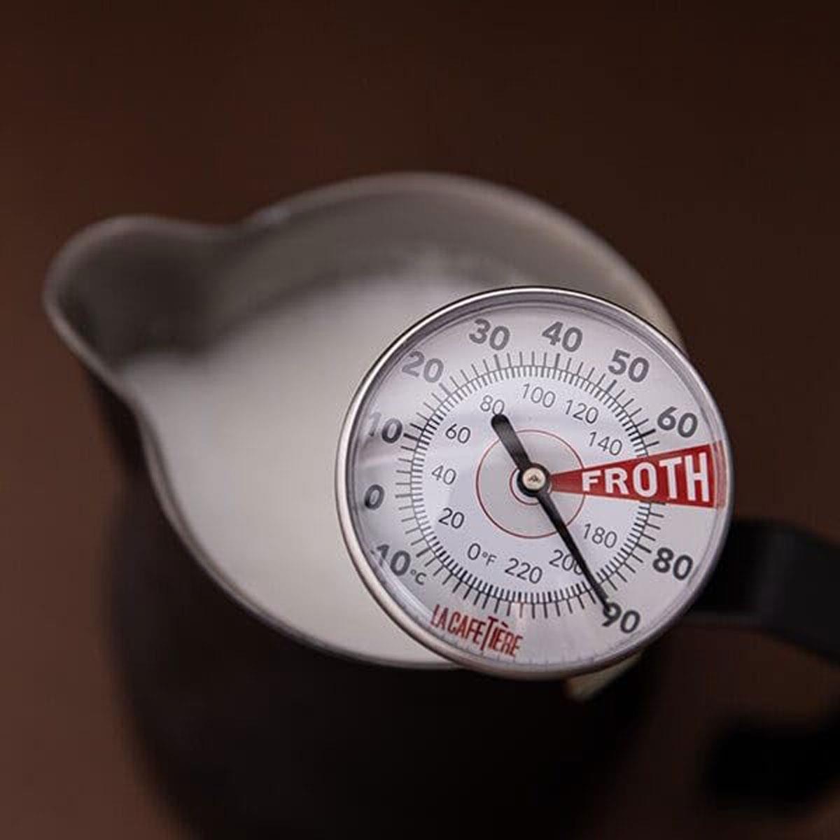 La Cafetière Milk Thermometer Stainless Steel Analog -10°C to 90°C Silver with Clip - Image 3