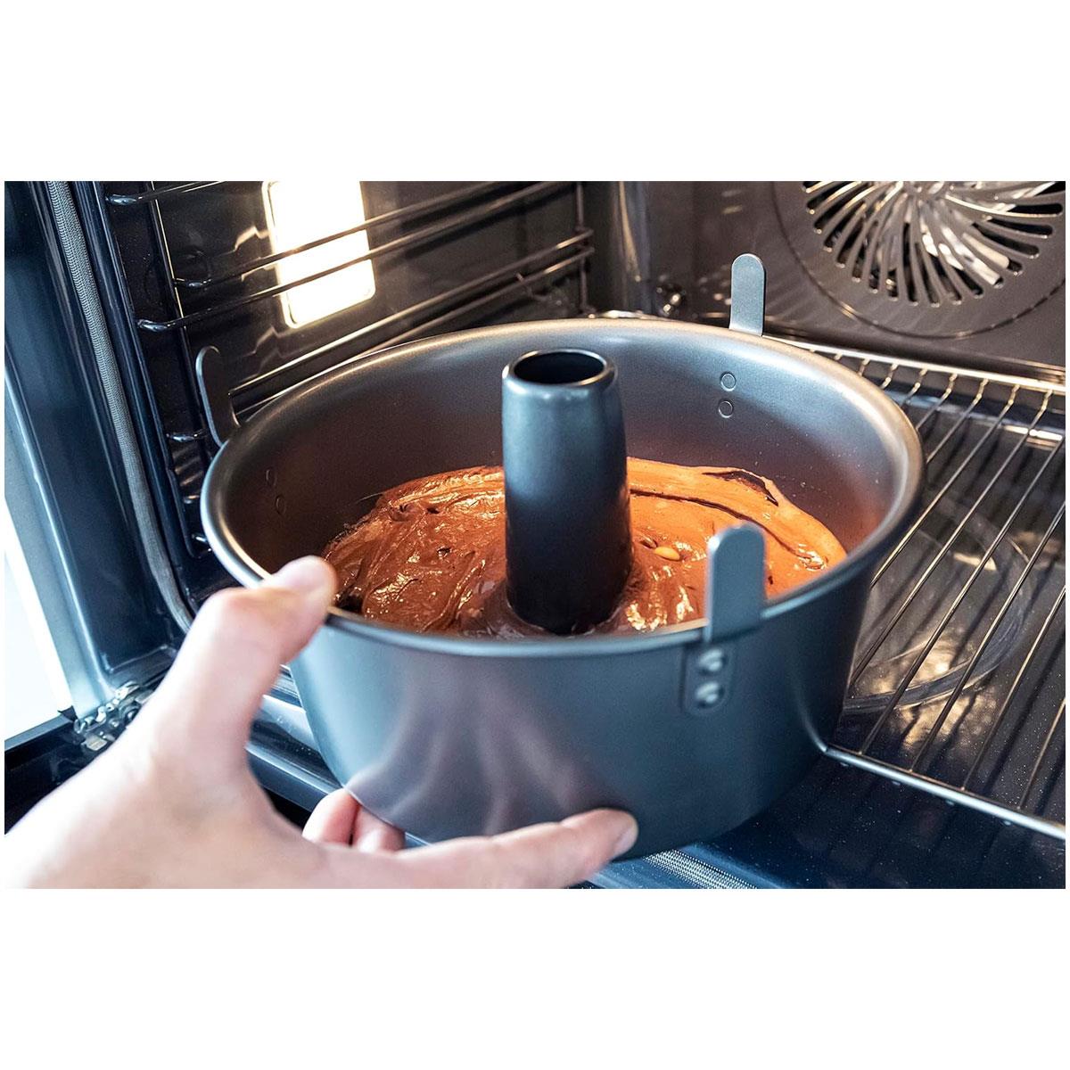 Chicago Metallic Professional Angel Food Cake Tin 25cm Carbon Steel Non-Stick Loose Base Grey - Image 7