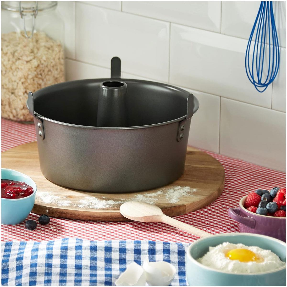Chicago Metallic Professional Angel Food Cake Tin 25cm Carbon Steel Non-Stick Loose Base Grey - Image 8