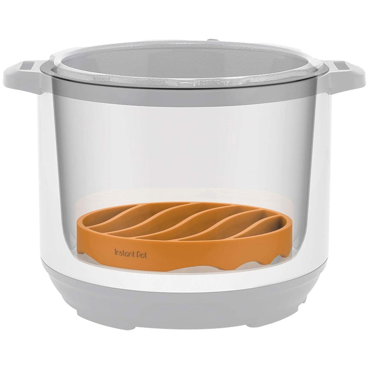 Instant Pot Silicone Roasting Rack Trivet 18cm Non-Stick Orange for 6 & 8 Quart Multi-Cookers - Image 3