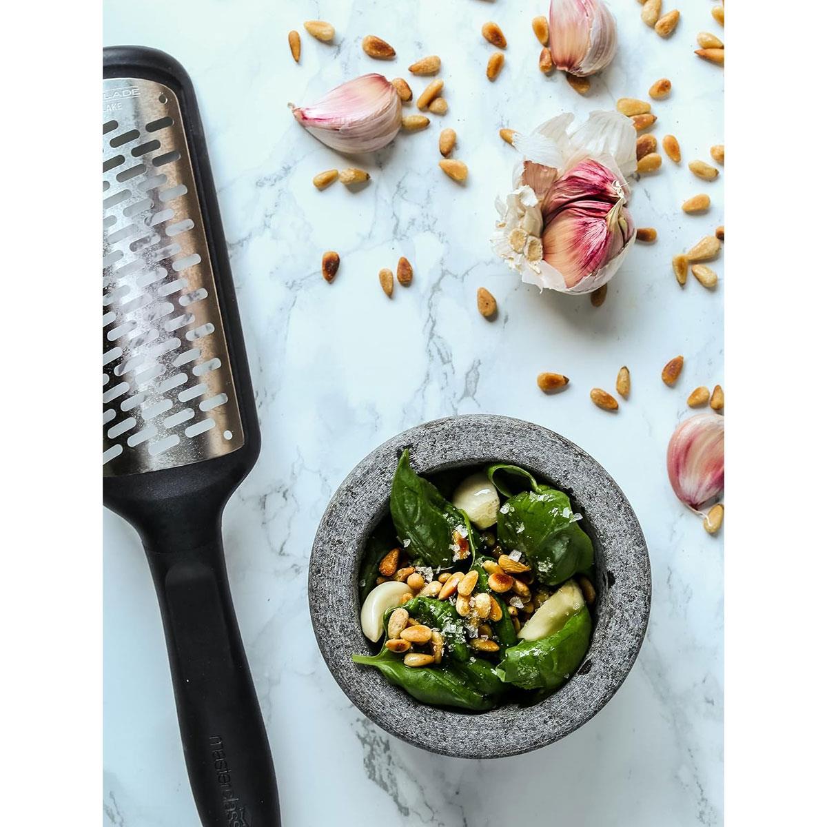 MasterClass Granite Pestle and Mortar Set 12cm Non-Porous Polished Grey for Herbs Spices Garlic and Seasonings - Image 5