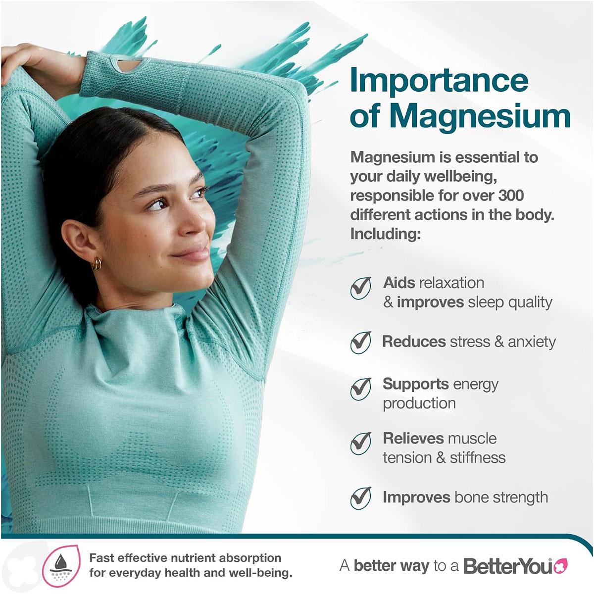 BetterYou Magnesium Body Lotion 180ml Shea Butter Natural Zechstein Magnesium Sensitive Skin Palm-Oil Free - Image 2