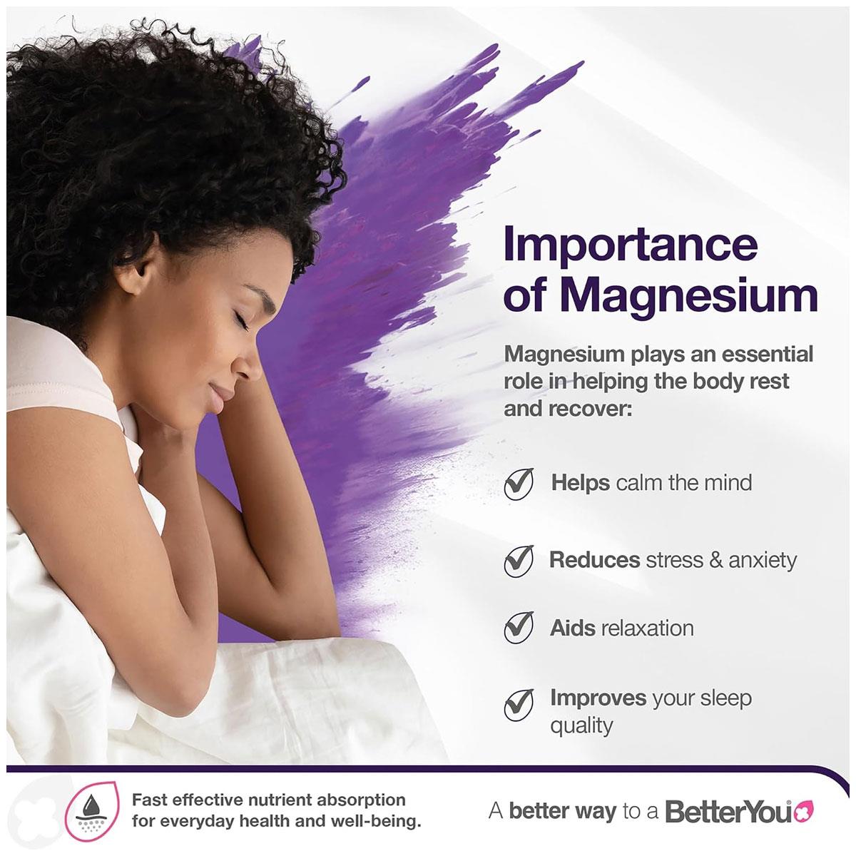 BetterYou Magnesium Sleep Lotion 180ml Lavender & Chamomile Magnesium Chloride Body Moisturiser Vegan - Image 2