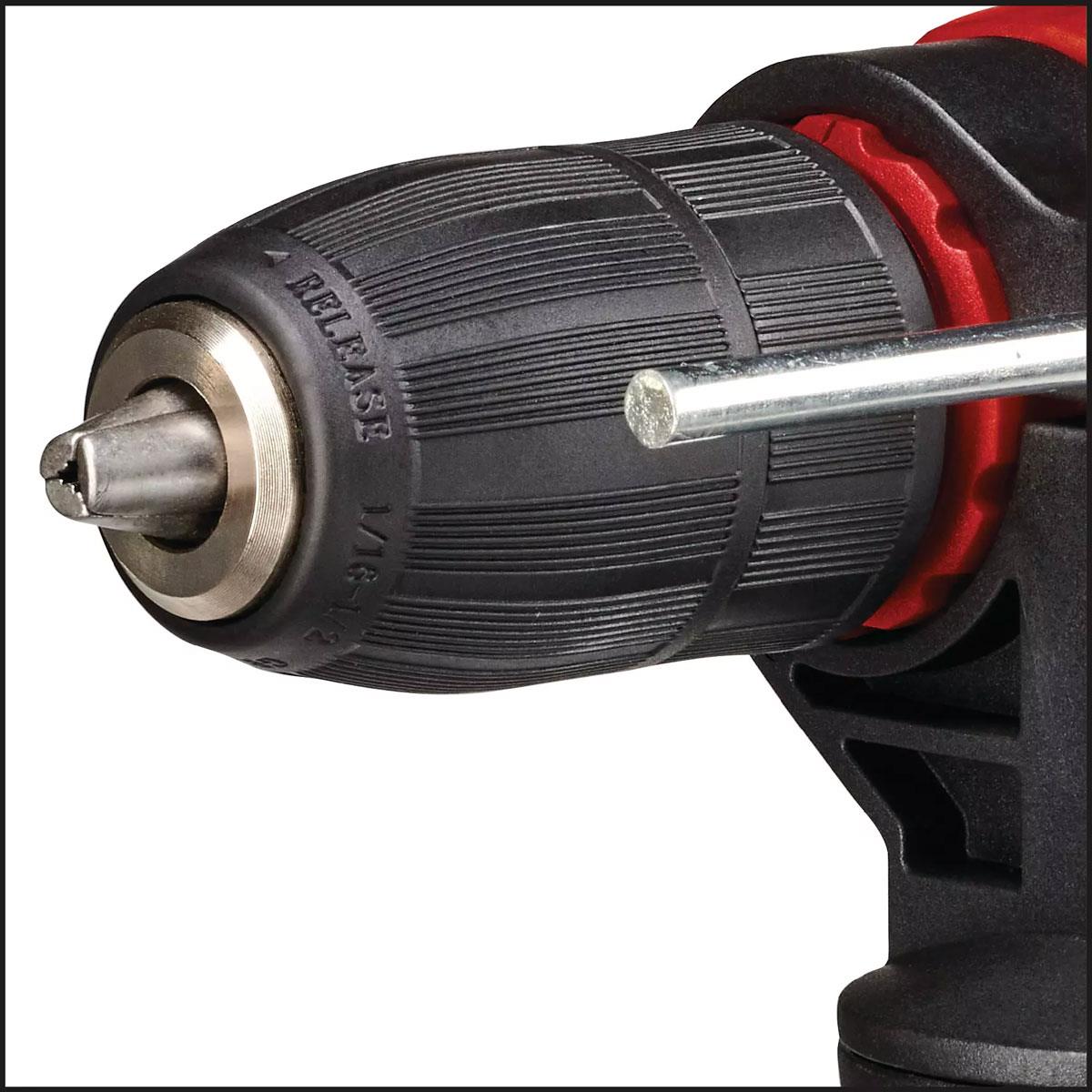 Einhell TE-ID 500 E Hammer Drill 550W 13mm Chuck 3000rpm 3 in 1 Drilling Impact & Screwdriving 5 Stone Bits - Image 5