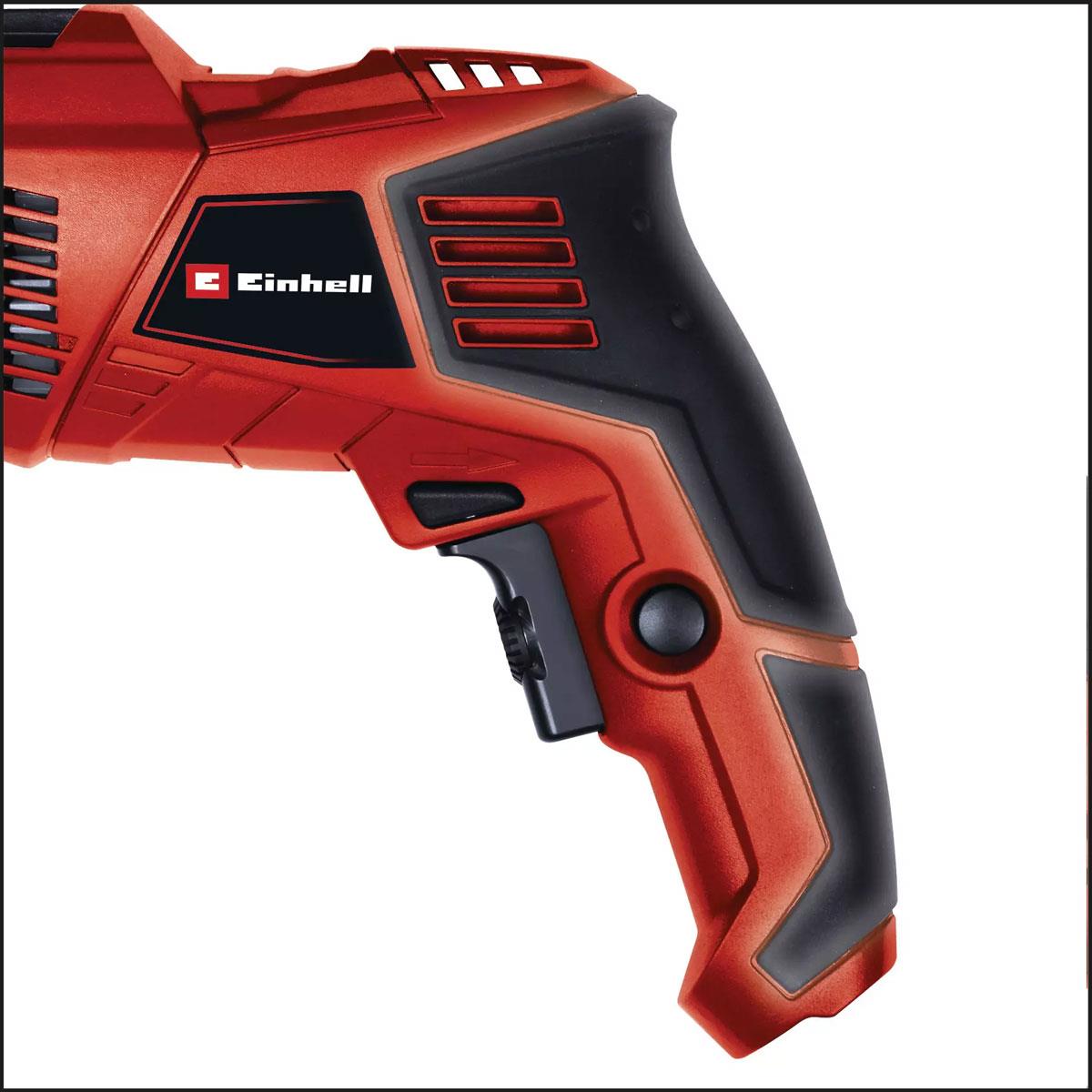 Einhell TE-ID 500 E Hammer Drill 550W 13mm Chuck 3000rpm 3 in 1 Drilling Impact & Screwdriving 5 Stone Bits - Image 7