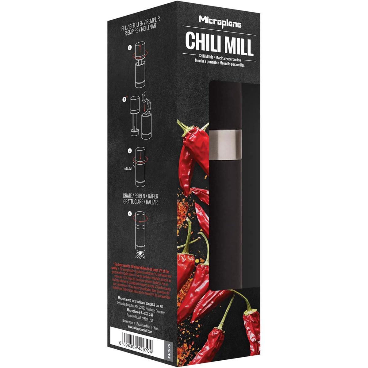 Microplane Chili Mill Dried Chili Pepper Grinder Specialty Series Black Stainless Steel 21 cm - Image 9