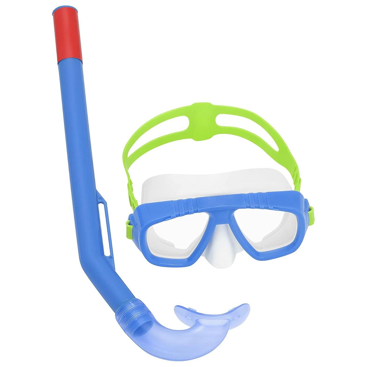 Bestway Aqua Champ Essential Kids Snorkel Mask Set with Dual Polycarbonate Lenses Adjustable Strap Assorted Colours 3+ Years - Image 10