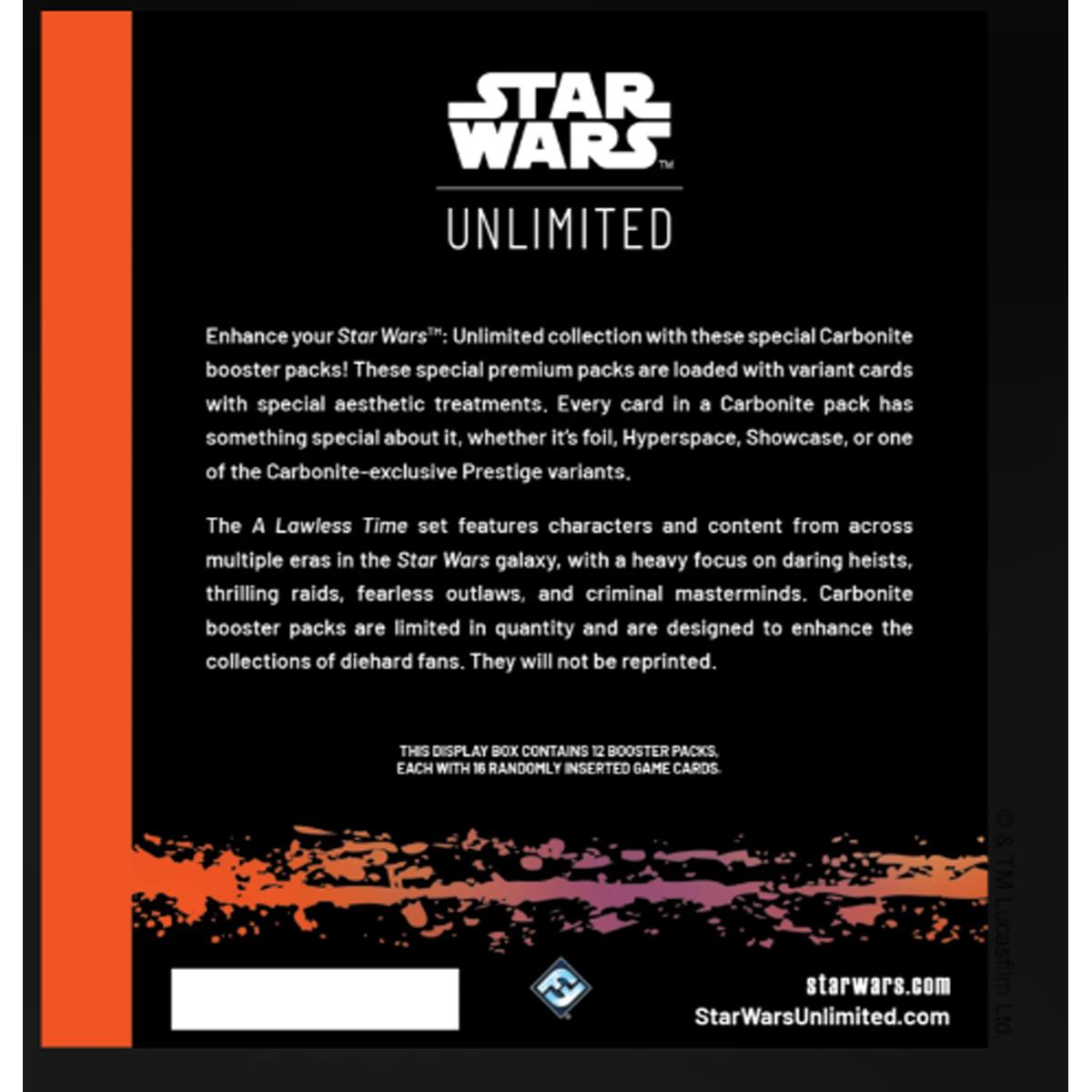 Star Wars Unlimited A Lawless Time Carbonite Booster Pack 16 Card Premium TCG Expansion With Prestige And Hyperspace Variants - Image 6