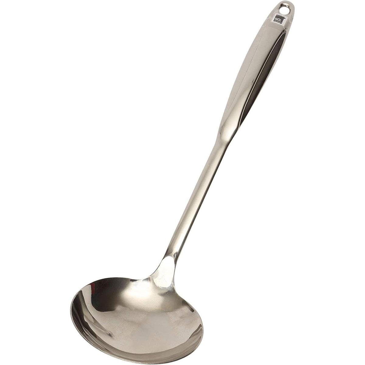 School of Wok Stainless Steel Wok Ladle Chinese Cooking Utensil 35.5 cm Silver