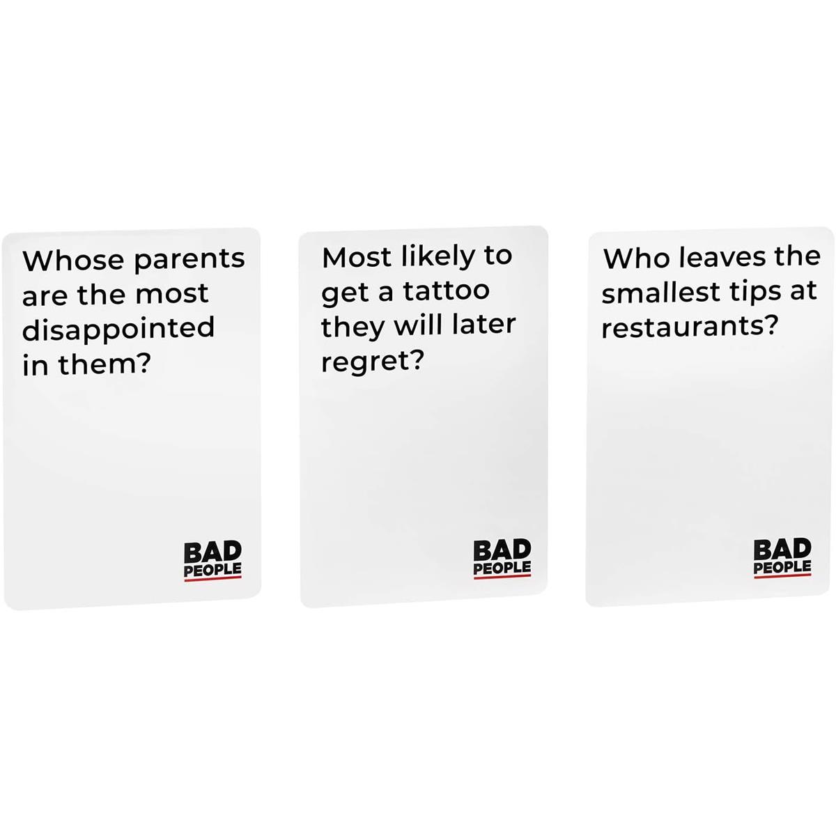 Bad People Party Game Adult Voting Card Game 320 Cards for 3–10 Players Ages 15+ Friendship And Social Trivia - Image 5