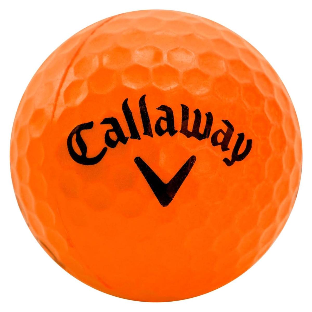 Callaway Soft Flight Golf Practice Balls with Hex Pattern Neon Orange Reduced Flight 9 Ball Pack with Mesh Carrying Bag - Image 2