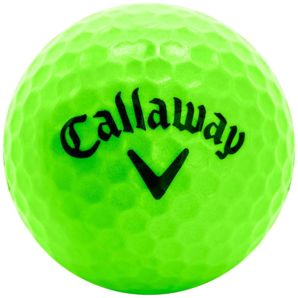 Callaway Soft Flight Golf Practice Balls with Hex Pattern Neon Green Reduced Flight 9 Ball Pack with Mesh Carrying Bag - Image 2