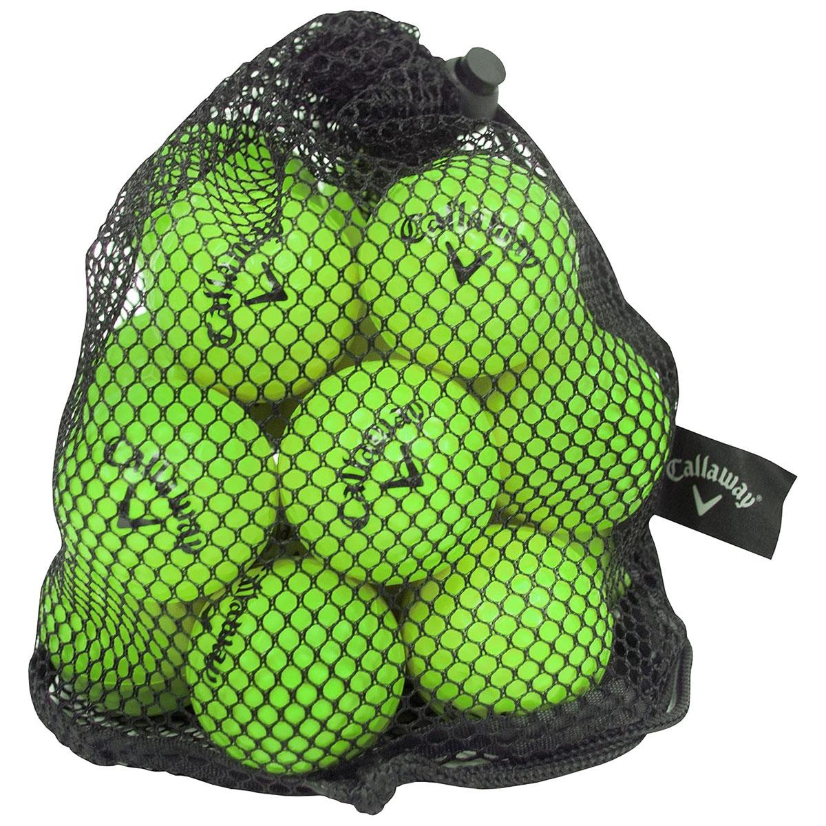 Callaway Soft Flight Golf Practice Balls with Hex Pattern Neon Green Reduced Flight 9 Ball Pack with Mesh Carrying Bag - Image 5