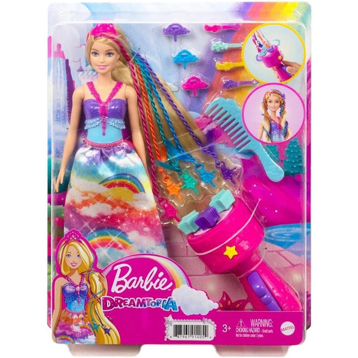 Barbie Dreamtopia Twist 'n Style Princess Hairstyling Doll 11.5-Inch Blonde Hair With Rainbow Extensions And Accessories - Image 9