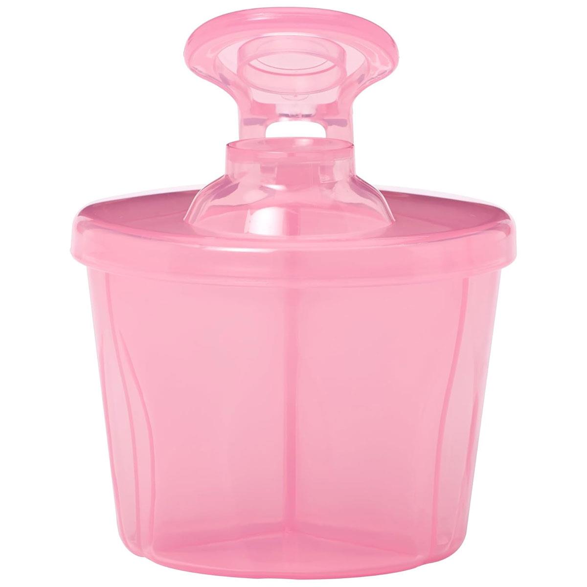 Dr Brown Baby Milk Powder Dispenser Travel Formula Container 3 Compartments Snap-On Lid Pink - Image 9