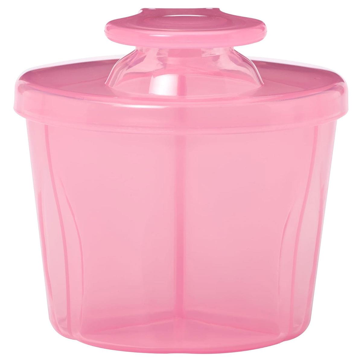 Dr Brown Baby Milk Powder Dispenser Travel Formula Container 3 Compartments Snap-On Lid Pink - Image 10