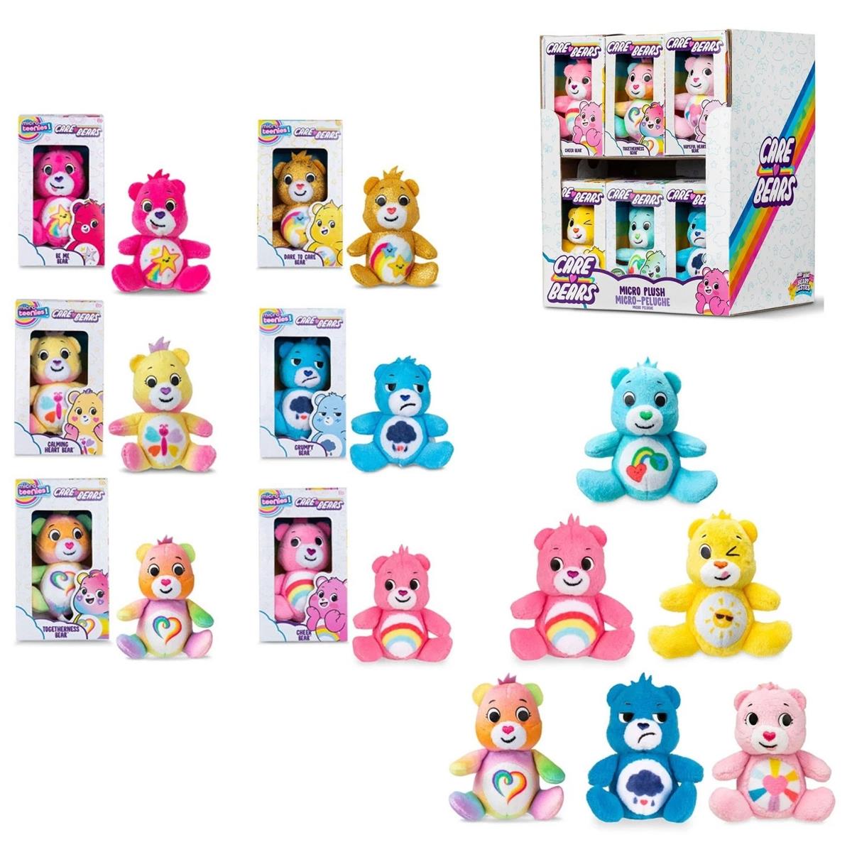 Care Bears Micro Teenies 3 Inch Collectible Plush Figure Assorted 1 Pack Soft Toy For Kids Ages 3+