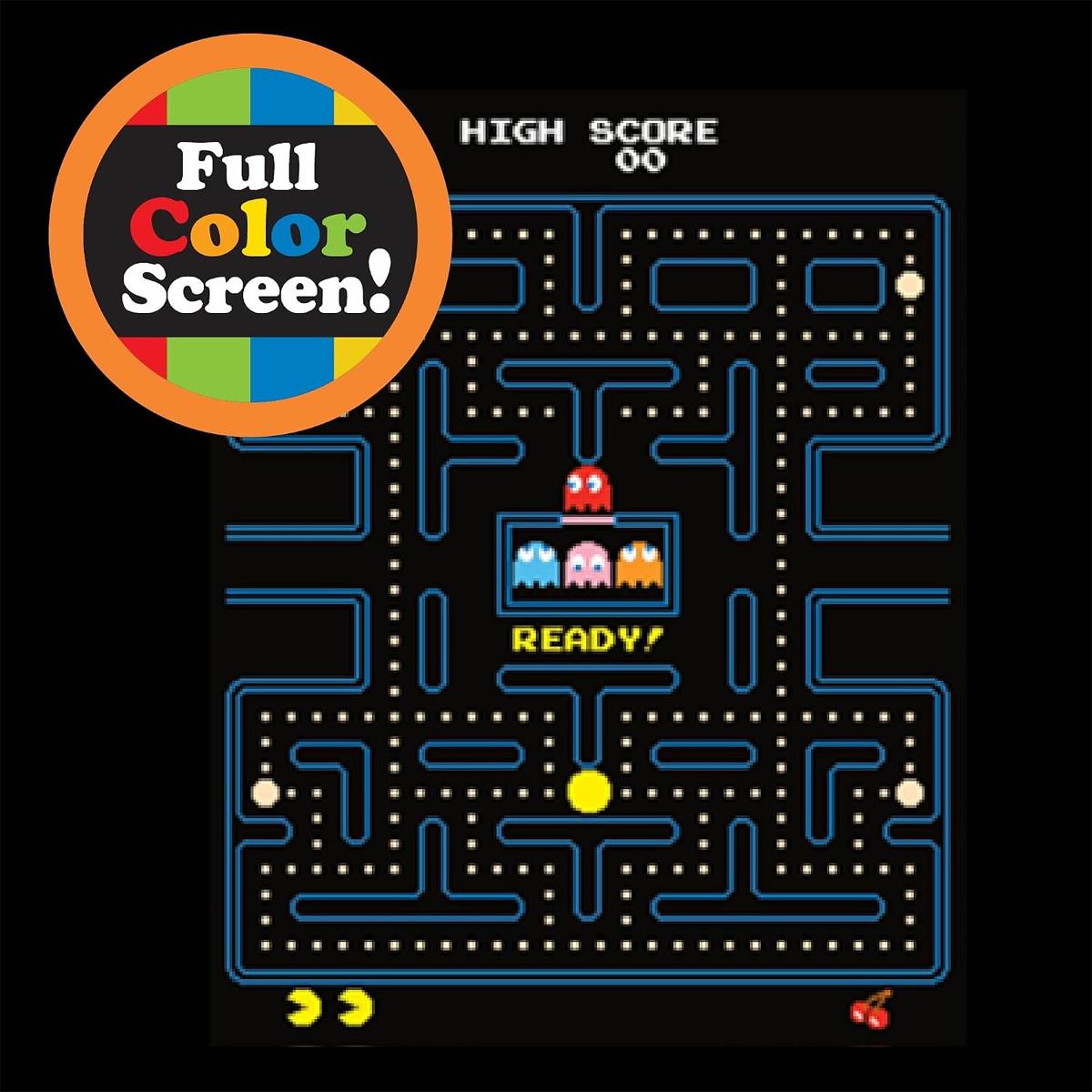 Pac-Man Mini Arcade Game Machine By Basic Fun With TFT Color Screen Joystick Classic Arcade Gameplay And 3 AA Batteries - Image 5