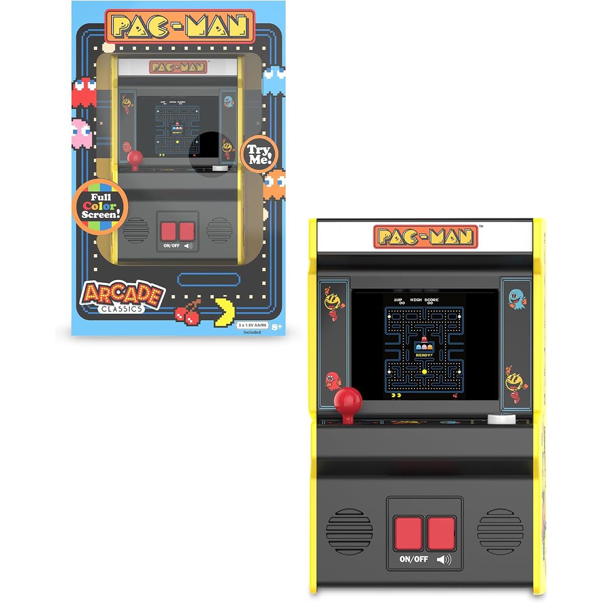 Pac-Man Mini Arcade Game Machine By Basic Fun With TFT Color Screen Joystick Classic Arcade Gameplay And 3 AA Batteries - Image 7