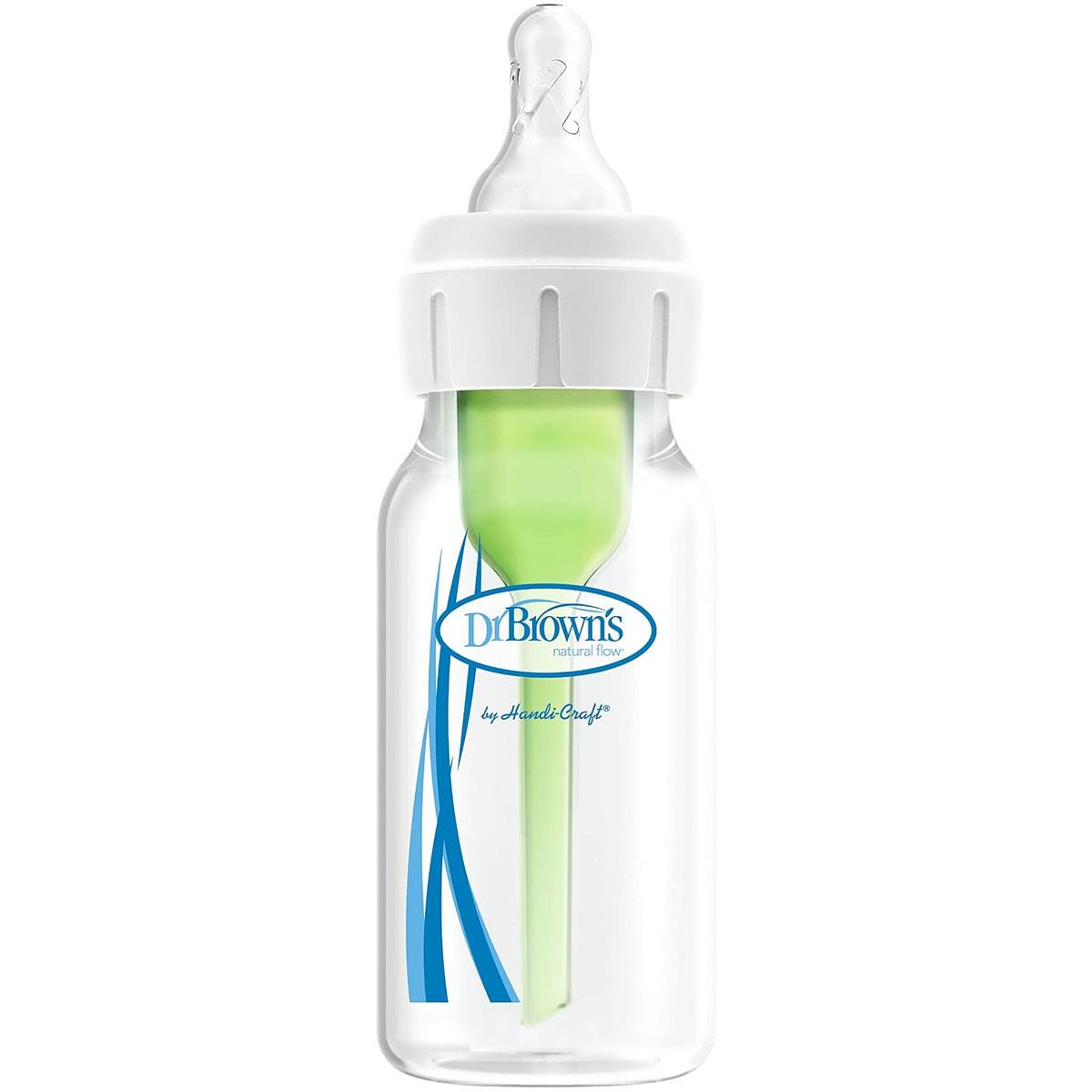Dr Brown Options+ Anti-Colic Baby Bottle Narrow Neck 120ml Level 1 Slow Flow BPA-Free 1 Pack - Image 3