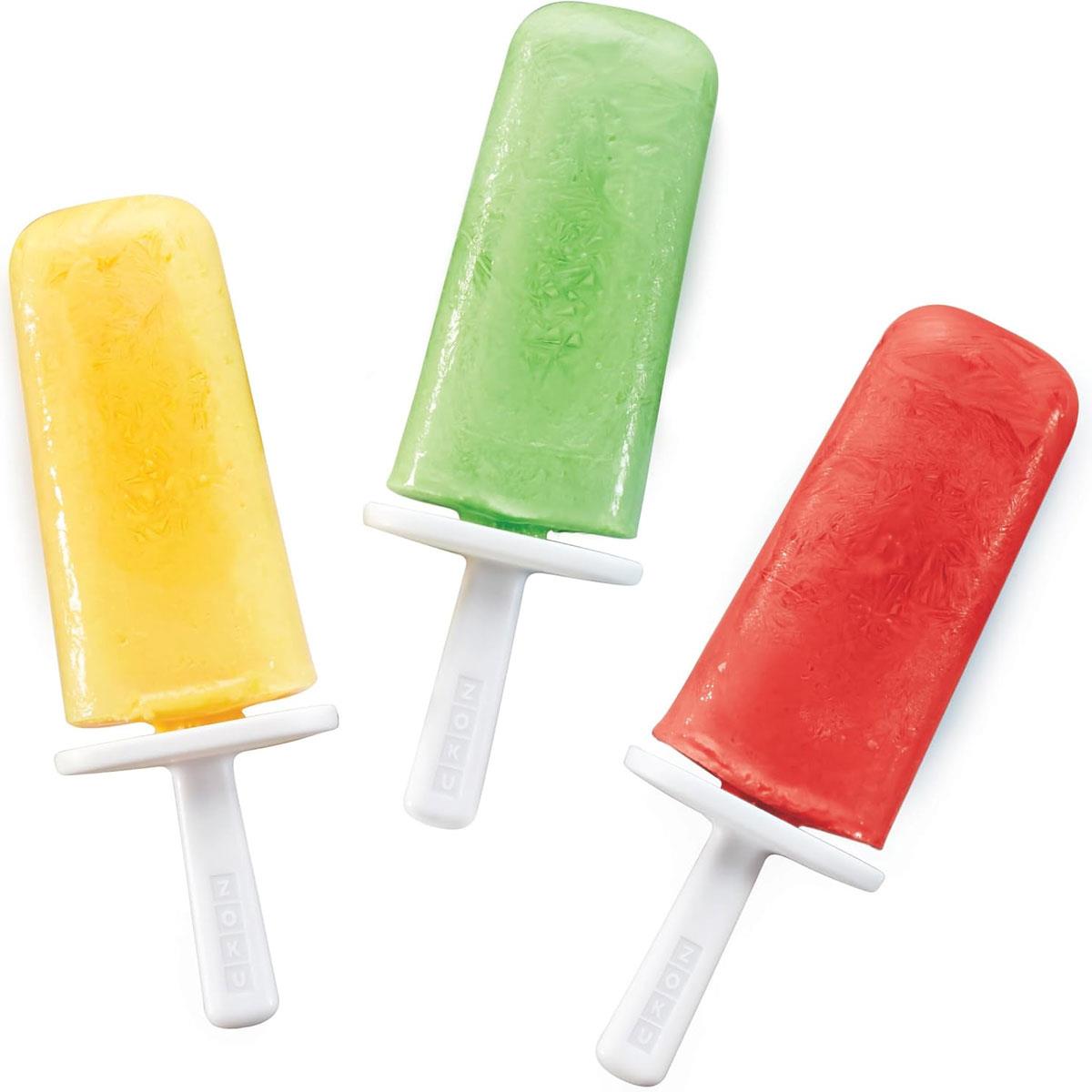 Zoku Mod Ice Lolly Pop Mould Set of 6 Orange BPA-Free Polypropylene Reusable Popsicle Moulds with Drip Guards - Image 6