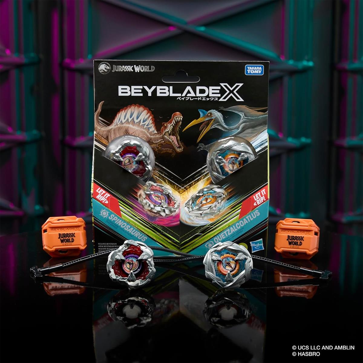 Beyblade X Jurassic World Spinosaurus VS Quetzalcoatlus Multipack With 2 Spinning Tops And 2 Launchers Ages 8+ - Image 5