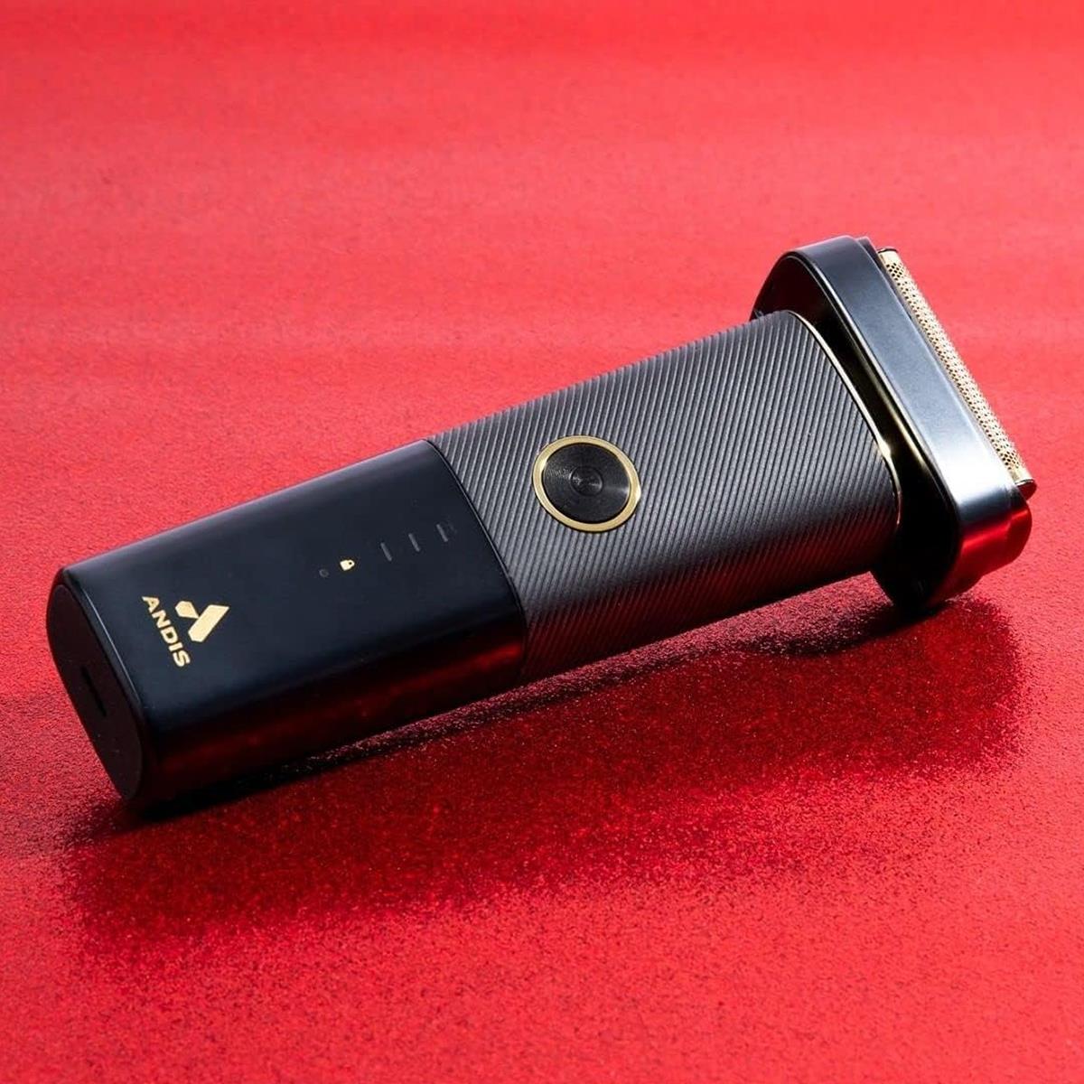 Andis reSURGE PFS-1 Foil Shaver Gold Titanium Hypoallergenic Foils, Pivot Head, Wet/Dry, USB-C - Image 4