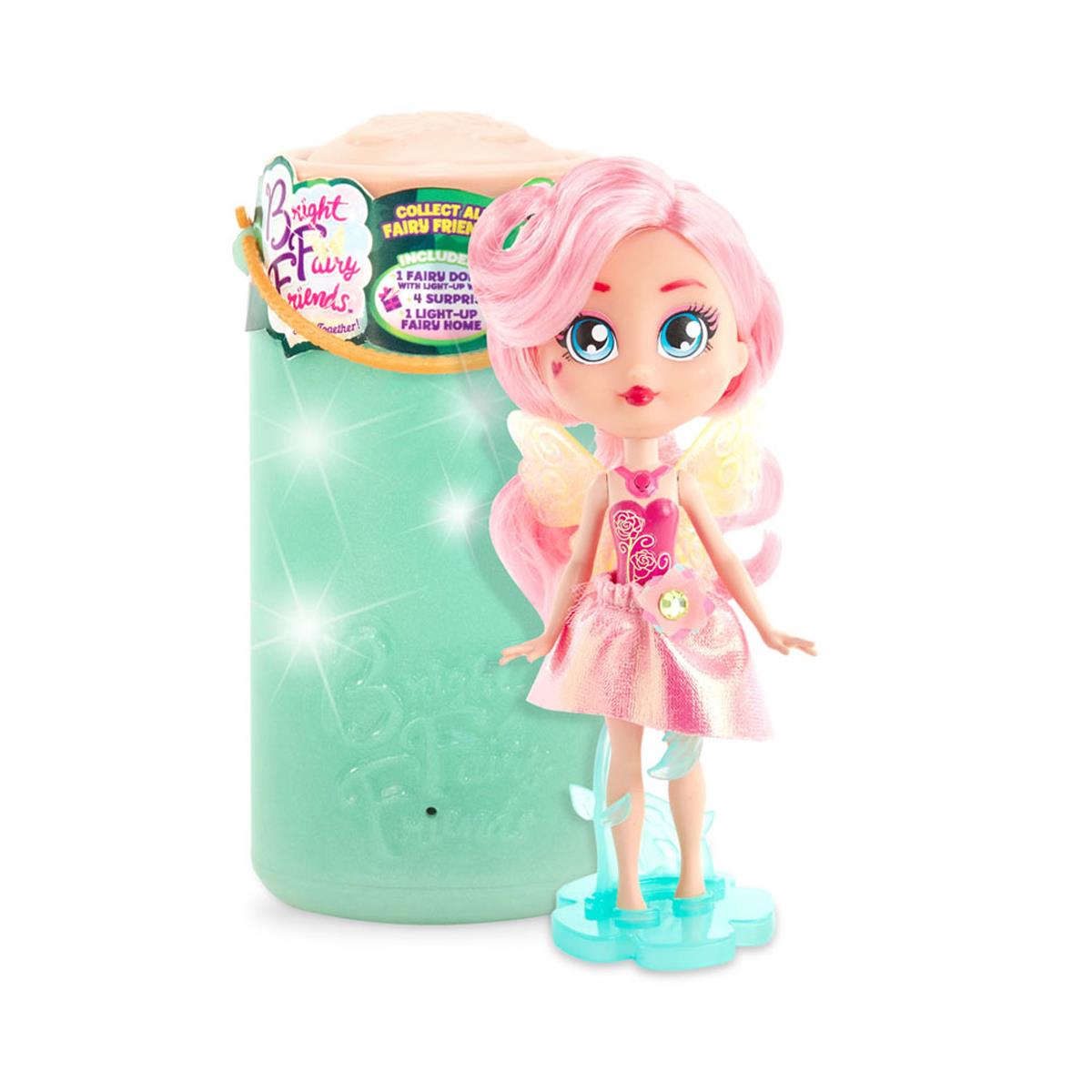 Bright Fairy Friends Rosie Woodland Fairy Doll Series 1 With Light Up Wings Fairy Home And 4 Surprise Accessories