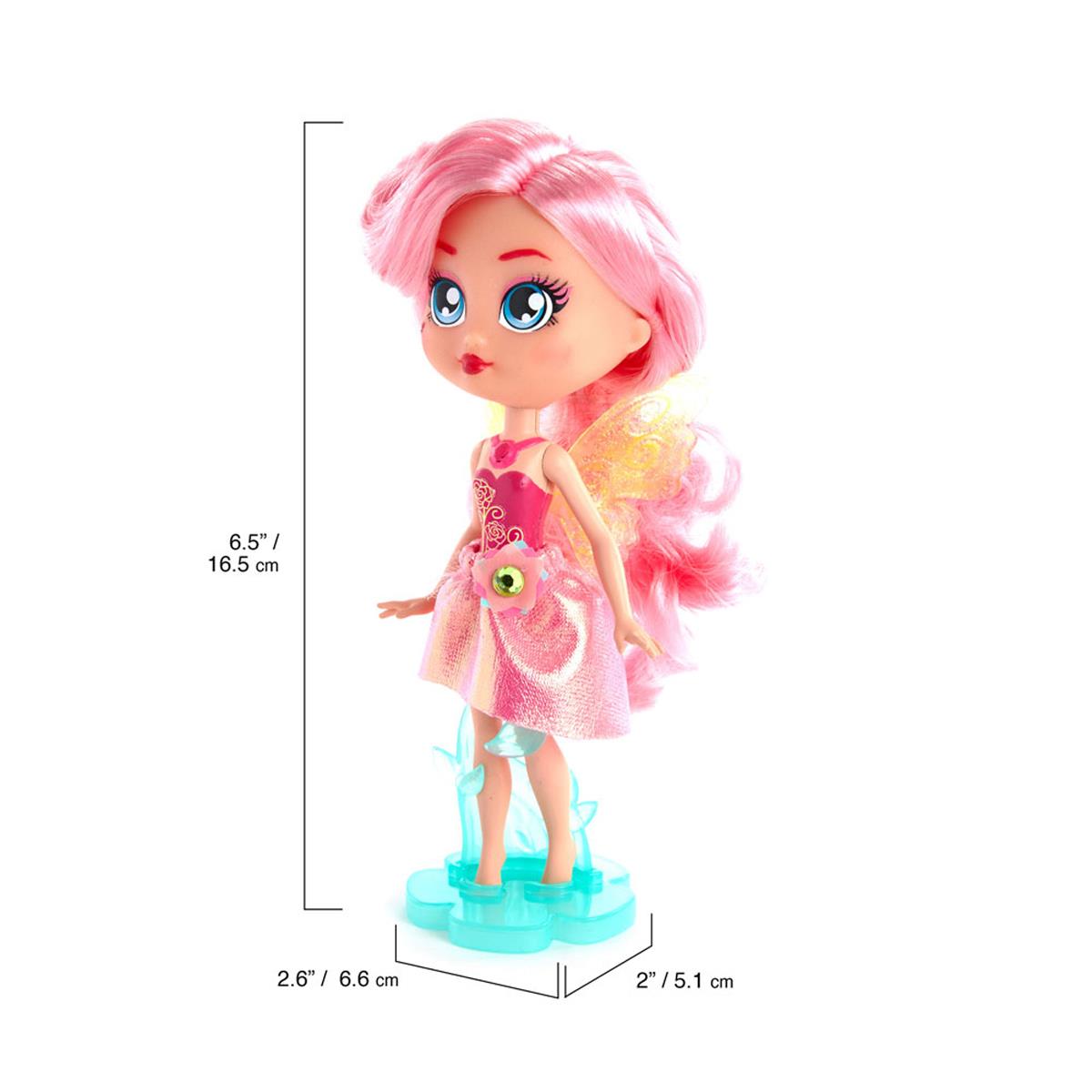 Bright Fairy Friends Rosie Woodland Fairy Doll Series 1 With Light Up Wings Fairy Home And 4 Surprise Accessories - Image 4
