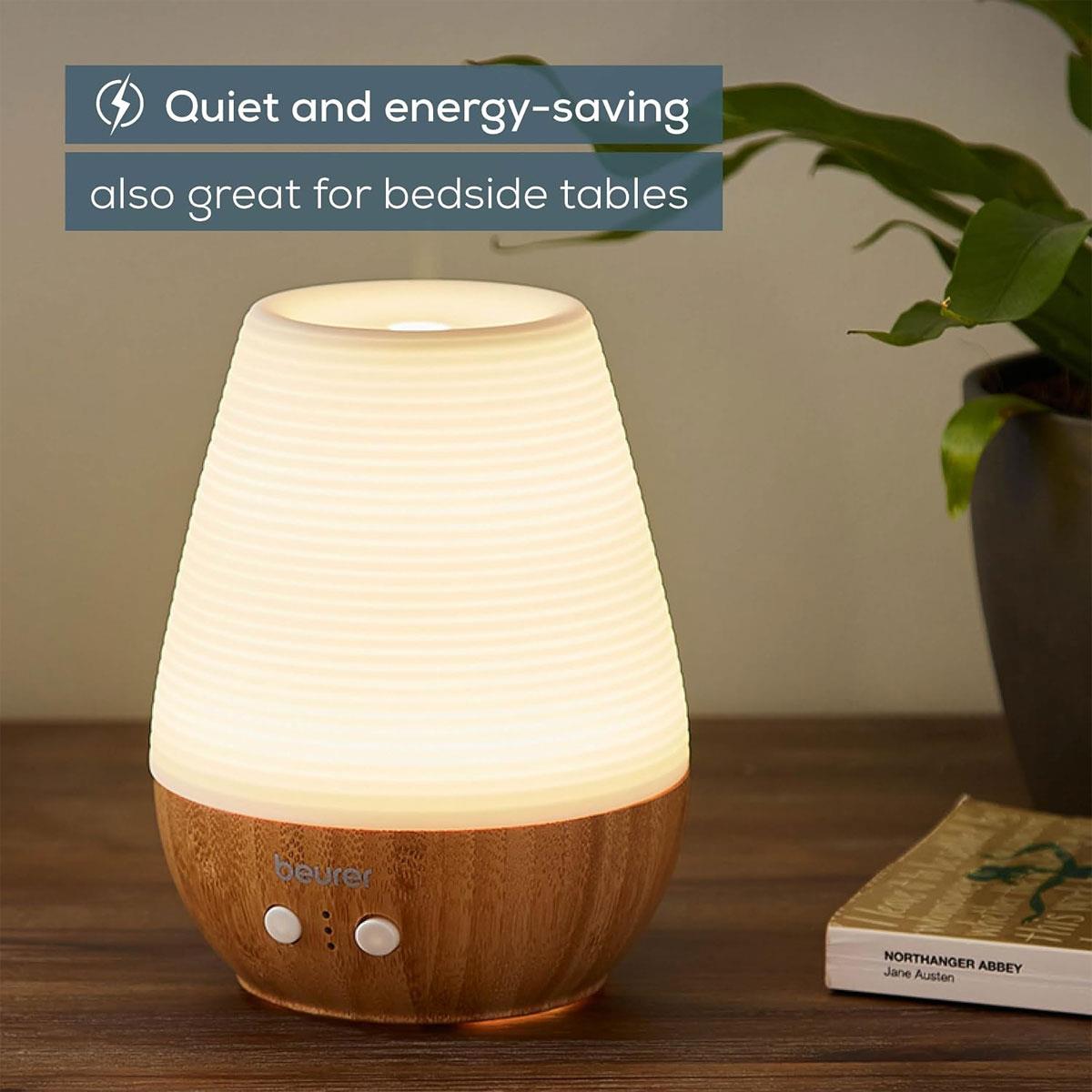 Beurer Aroma Diffuser Ultrasonic Bamboo & Porcelain 180ml Colour-Changing LED - Image 5