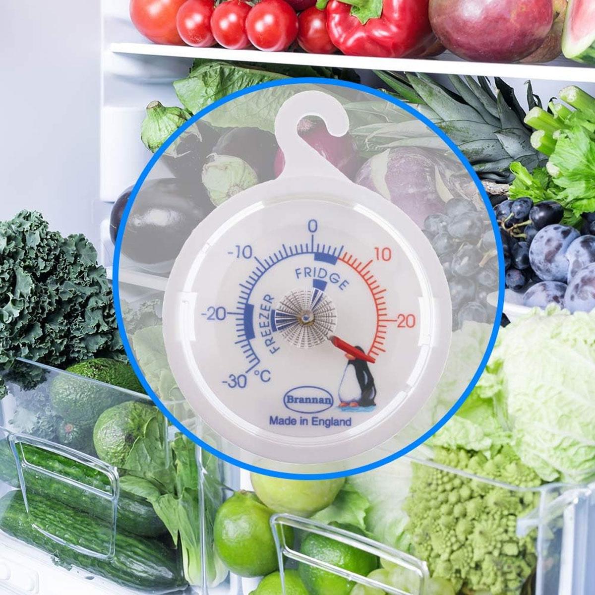 Brannan Fridge Freezer Thermometer 65mm Classic Dial Penguin Design -30 to +27°C White - Image 4