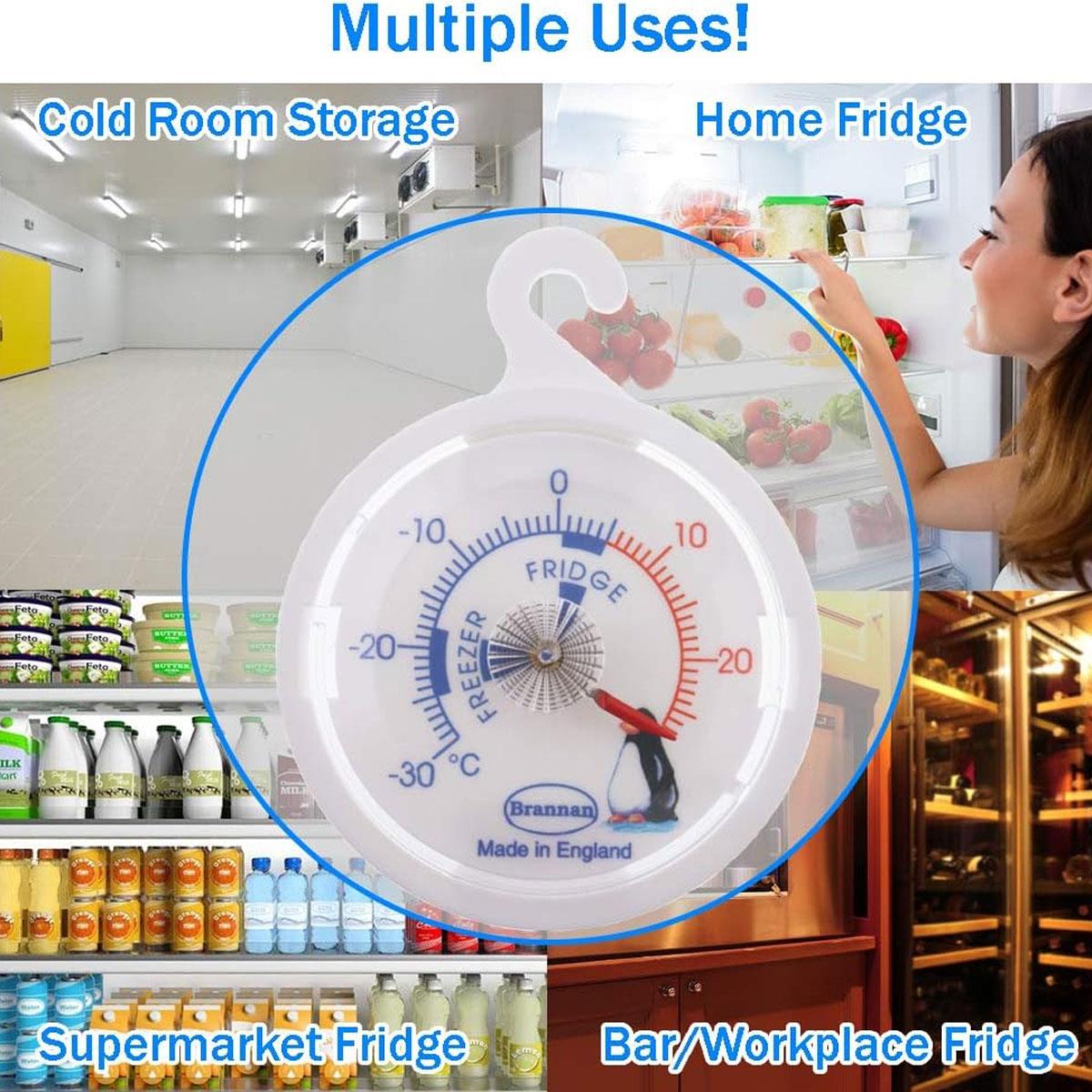 Brannan Fridge Freezer Thermometer 65mm Classic Dial Penguin Design -30 to +27°C White - Image 5