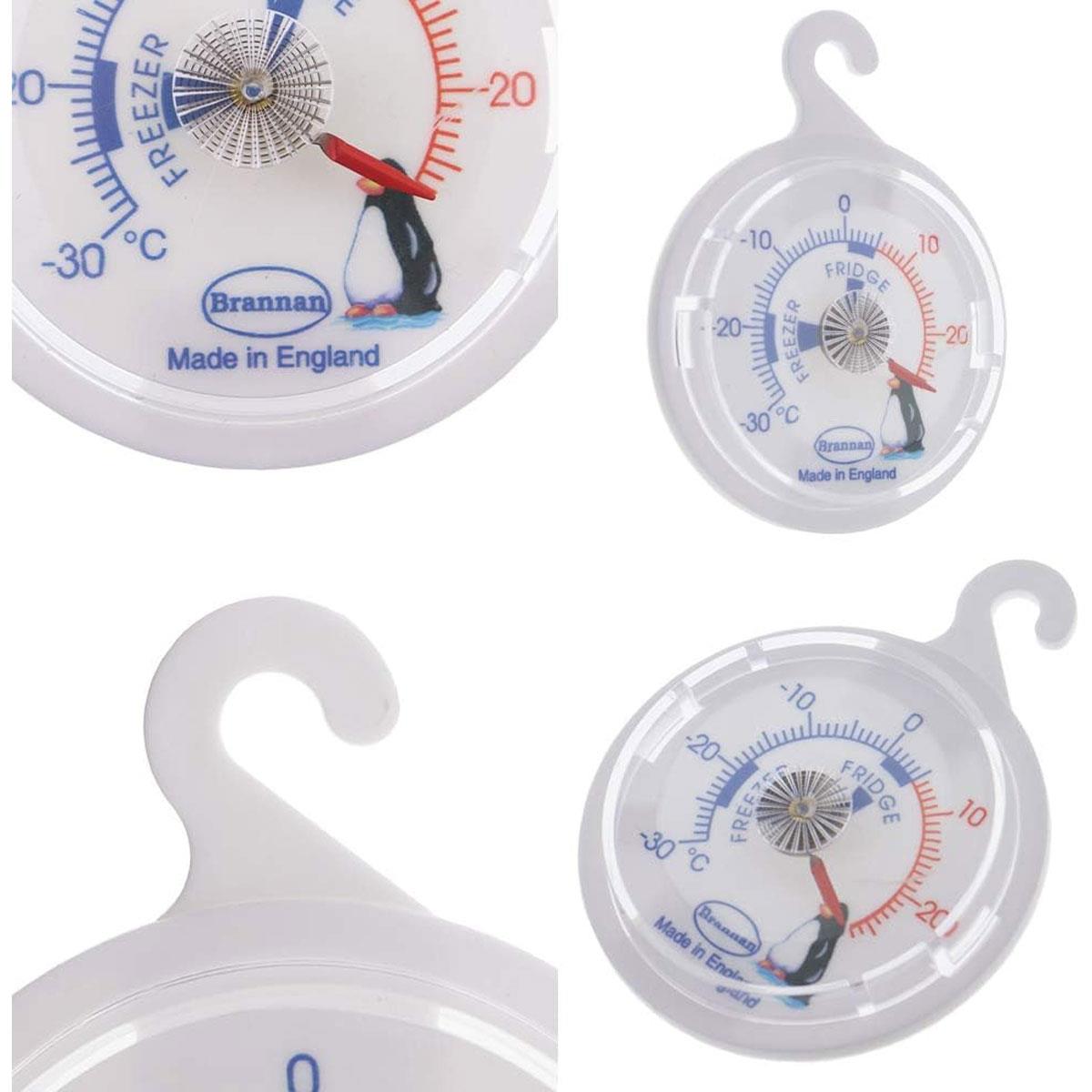 Brannan Fridge Freezer Thermometer 65mm Classic Dial Penguin Design -30 to +27°C White - Image 6