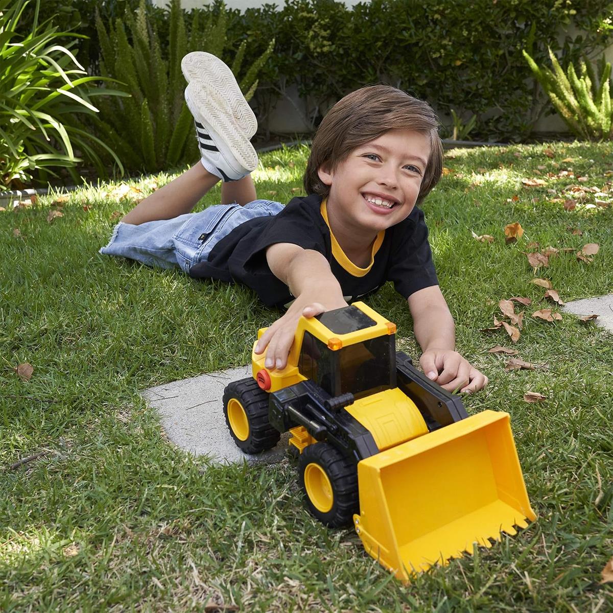 CAT Construction Power Haulers Front Loader 11.5 Inch Toy Truck With Lights And Sounds Working Bucket Ages 3+ - Image 2