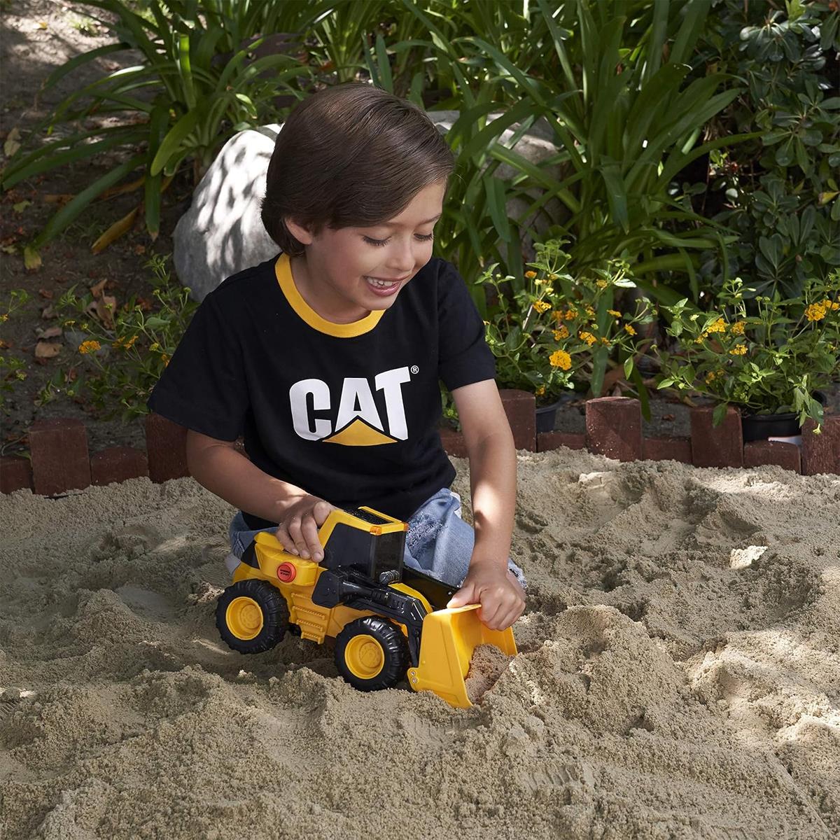 CAT Construction Power Haulers Front Loader 11.5 Inch Toy Truck With Lights And Sounds Working Bucket Ages 3+ - Image 4