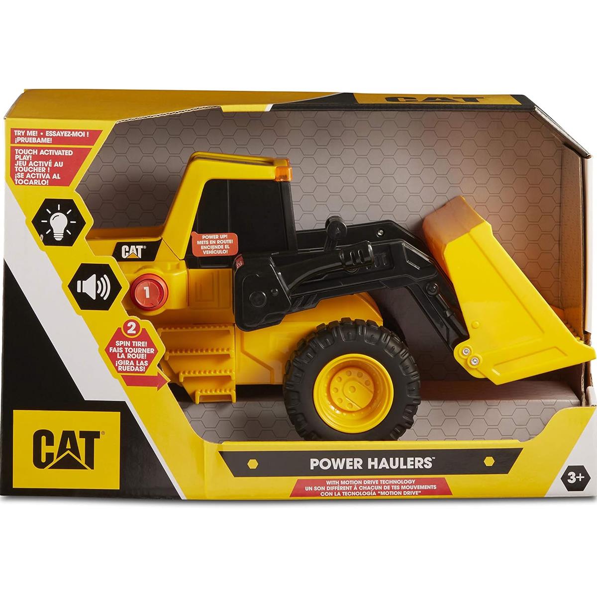 CAT Construction Power Haulers Front Loader 11.5 Inch Toy Truck With Lights And Sounds Working Bucket Ages 3+ - Image 5