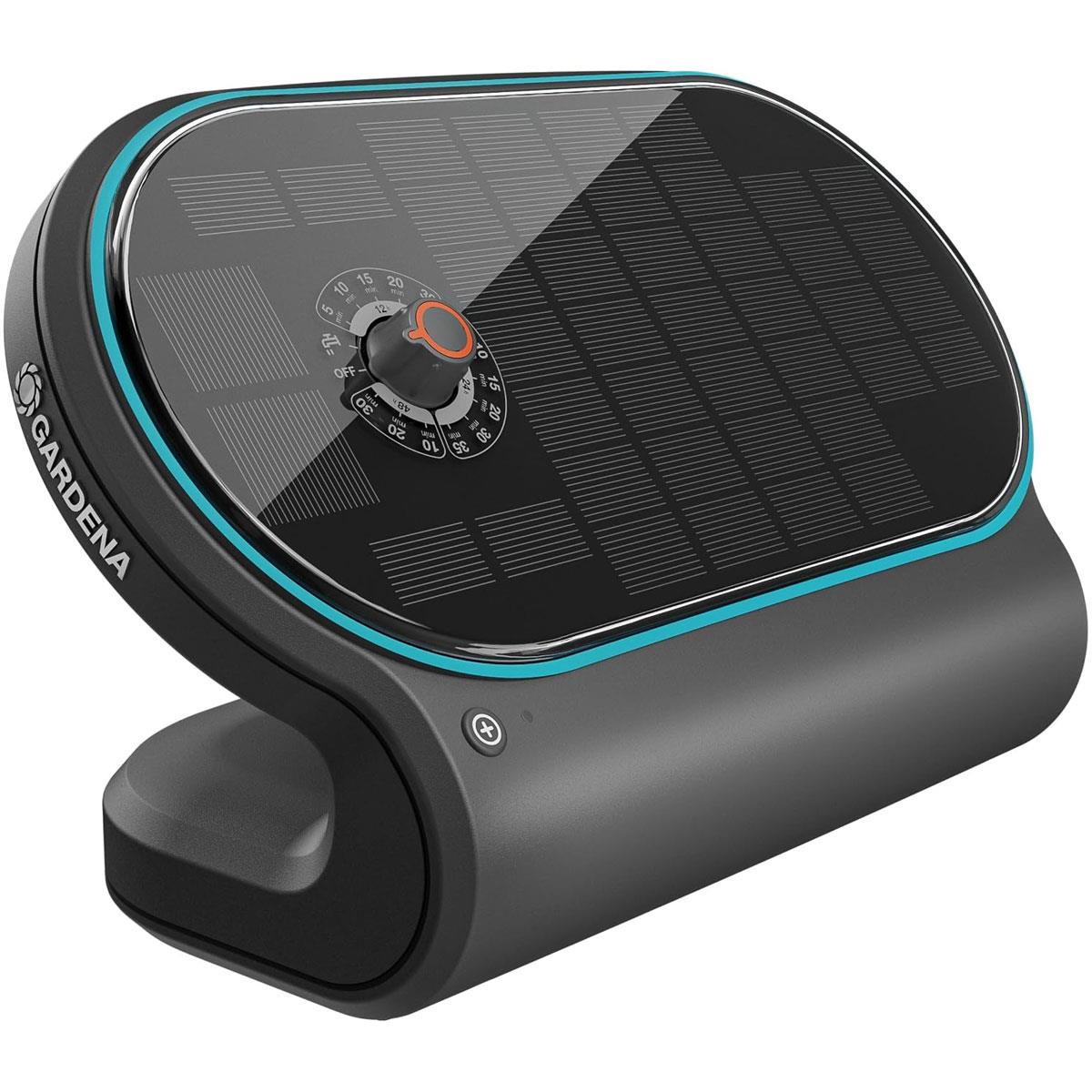 GARDENA AquaBloom L Solar-Powered Automatic Irrigation System 20 m Drip Tube 30 Plants 14 Programs Patio & Raised Beds