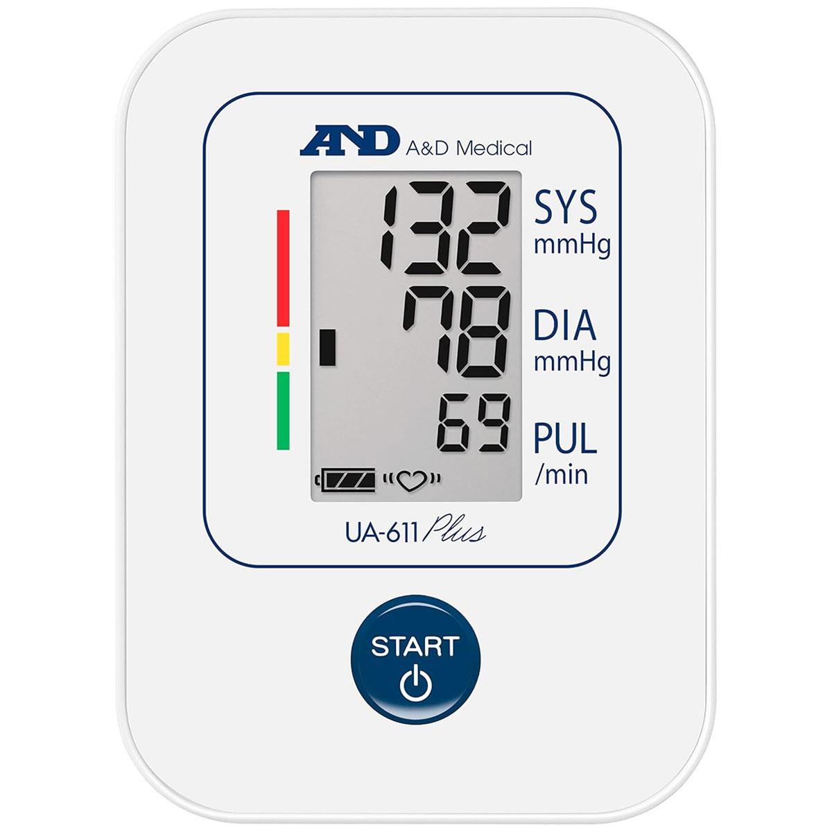 A&D Medical UA-611 Plus Upper Arm Blood Pressure Monitor with AFib Screening 60 Memory WHO Indicator 22-32 cm Cuff - Image 2