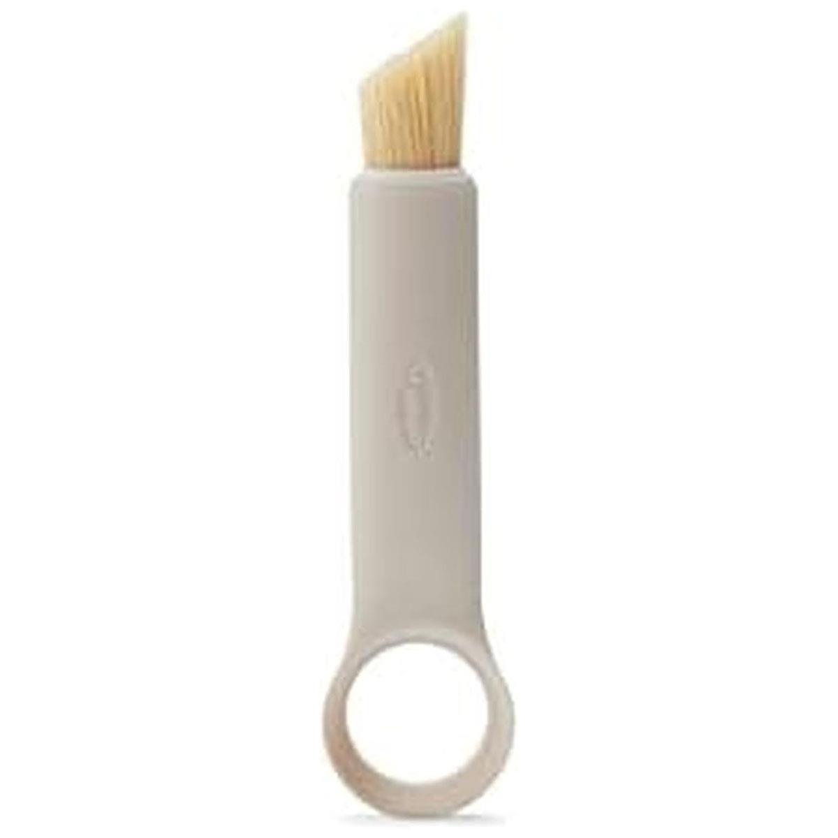 Chef'n ShroomBroom Mushroom Cleaning Brush & Corer 5.38-Inch Taupe 2-in-1 Mushroom Prep Tool